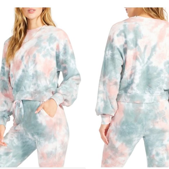 NWT BB DAKOTA BY STEVE MADDEN - You're Trippin Tie Dye Sweatshirt - Size Large - Picture 4 of 7